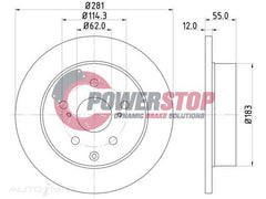 PSR17882 Disc Rotor - Toyota Rear 281mm (PAIR)