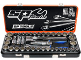SOCKET SET 1/2DR 12PT 41PC METRIC/SAE