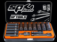 SOCKET SET IMPACT 1/2DR DEEP 6PT 14PC SAE