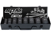 SOCKET SET IMPACT 3/4"DR DEEP 6PT 8PC METRIC