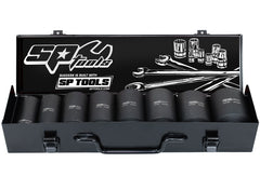 SOCKET SET IMPACT 3/4"DR DEEP 6PT 8PC METRIC