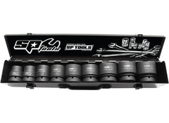 SOCKET SET IMPACT 1"DR 6PT 9PC SAE