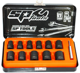 SOCKET SET IMPACT TWIST 3/8DR 12PC METRIC