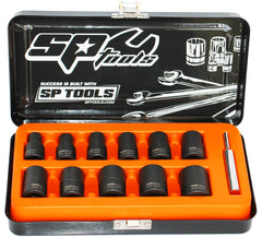 SOCKET SET IMPACT TWIST 3/8DR 12PC METRIC