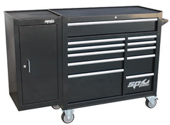 ROLLER CAB BLACK CUSTOM 11 DRAWER + SIDE CABINET
