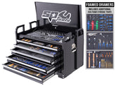 TOOLKIT 413PC METRIC/SAE - BLACK 7 DRAWER OFF ROAD FIELD SERVICE FOAMED