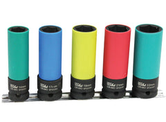 SOCKET SET IMPACT 1/2DR WHEEL NUT 5PC