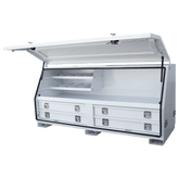 TRUCK BOX FULL DOOR 4 DRAWER - WHITE 1735MM