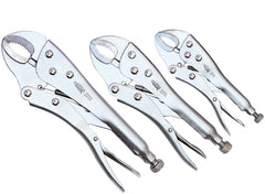 PLIER LOCKING CURVED JAW 3PCS SET