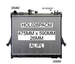 Holden Rodeo/Colorado/D-Max Radiator HOL026PACM