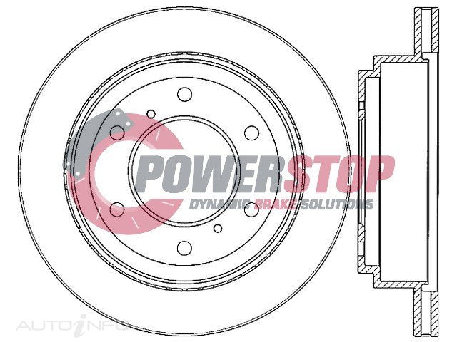 PSR17443 Disc Rotor - Mitsubishi Rear 300mm (EACH)