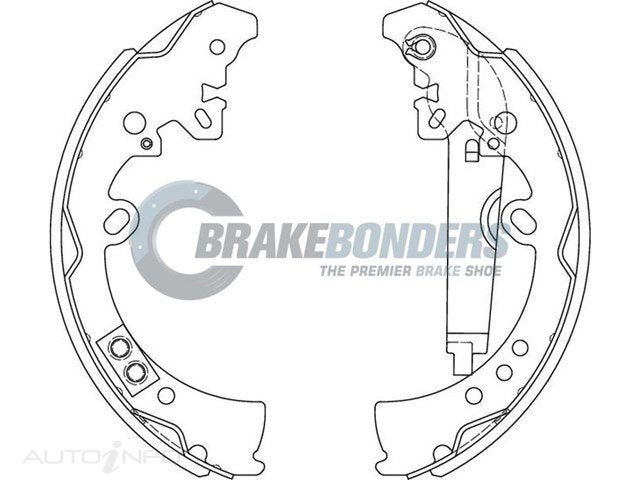 N1832 Brake Shoes - Toyota 295mm (SET)