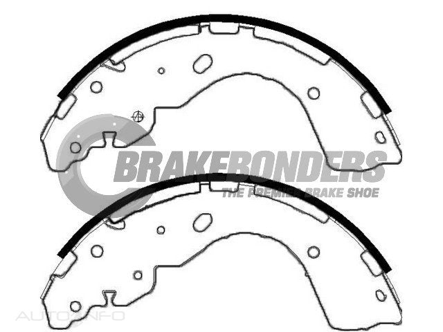 N2005 Brake Shoes - Ford / Mazda 295mm (SET)