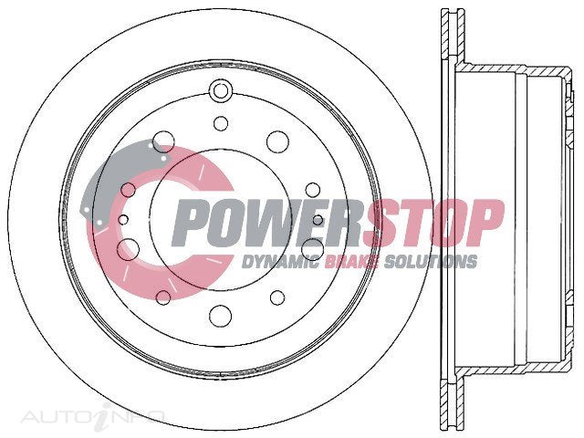 PSR17540 Disc Rotor - Lexus / Toy Rear 330mm (EACH)