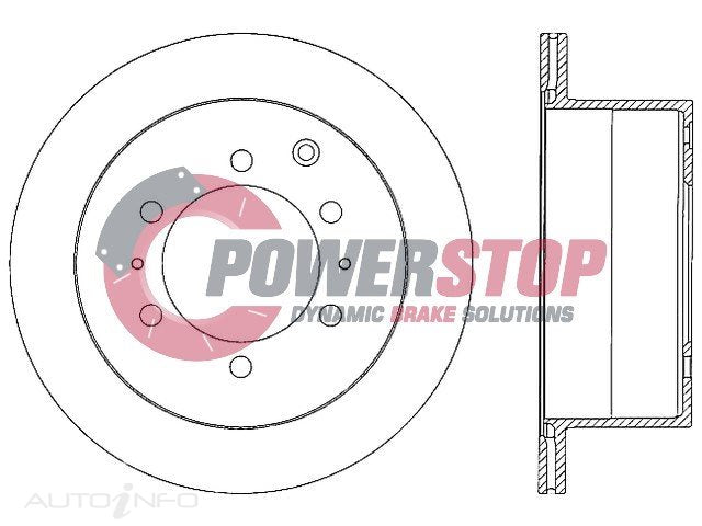 PSR17536 Disc Rotor - Toyota Rear 312mm (PAIR)