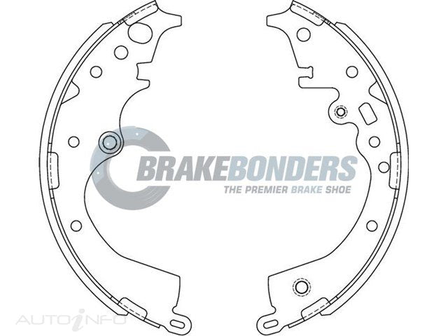 N1847 Brake Shoes - Toyota 254mm (SET)