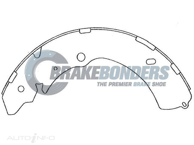 N1793 Brake Shoes - Holden 295mm (SET)