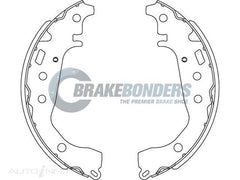 N1852 Brake Shoes - Toyota 200mm (SET)