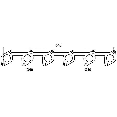 Redback Header Gasket for Ford Falcon (03/1988 - 09/2002), Fairlane (03/1988 - 09/2002), Fairmont (03/1988 - 09/2002)
