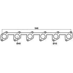 Redback Header Gasket for Ford Falcon (03/1988 - 09/2002), Fairlane (03/1988 - 09/2002), Fairmont (03/1988 - 09/2002)