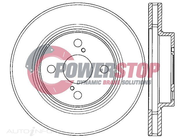 PSR17478 Disc Rotor - Toyota Front 255mm (EACH)