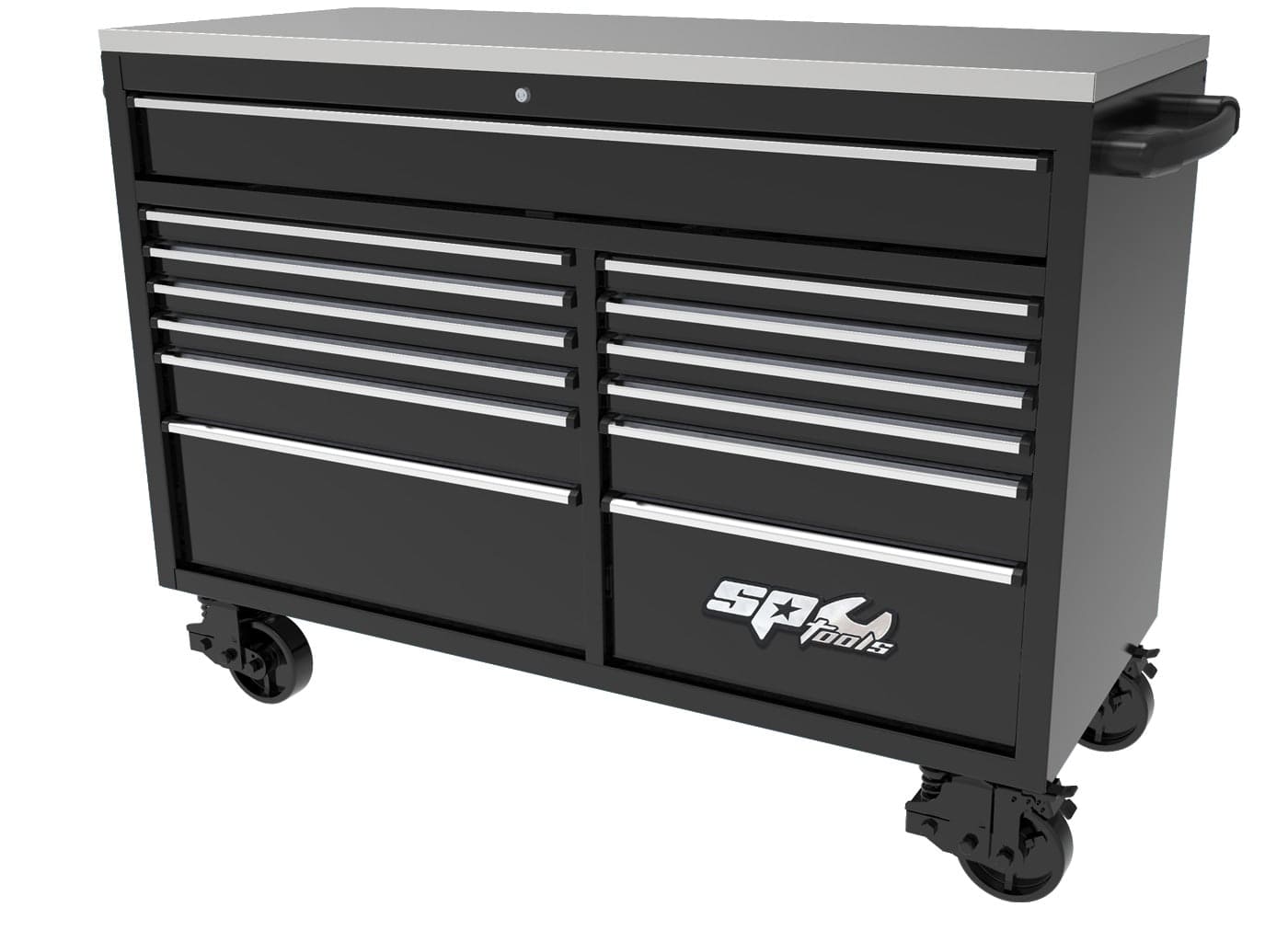 465PC TOOLKIT METRIC/SAE - 13 DRAWER BLACK/CHROME USA SERIES