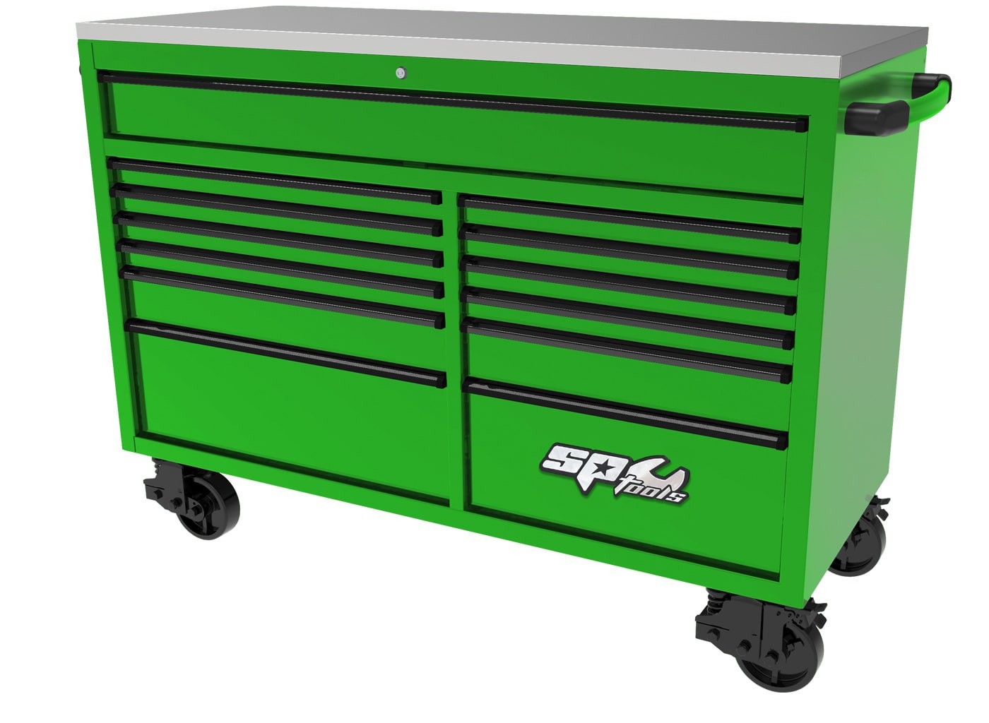 465PC TOOLKIT METRIC/SAE - 13 DRAWER GREEN USA SERIES