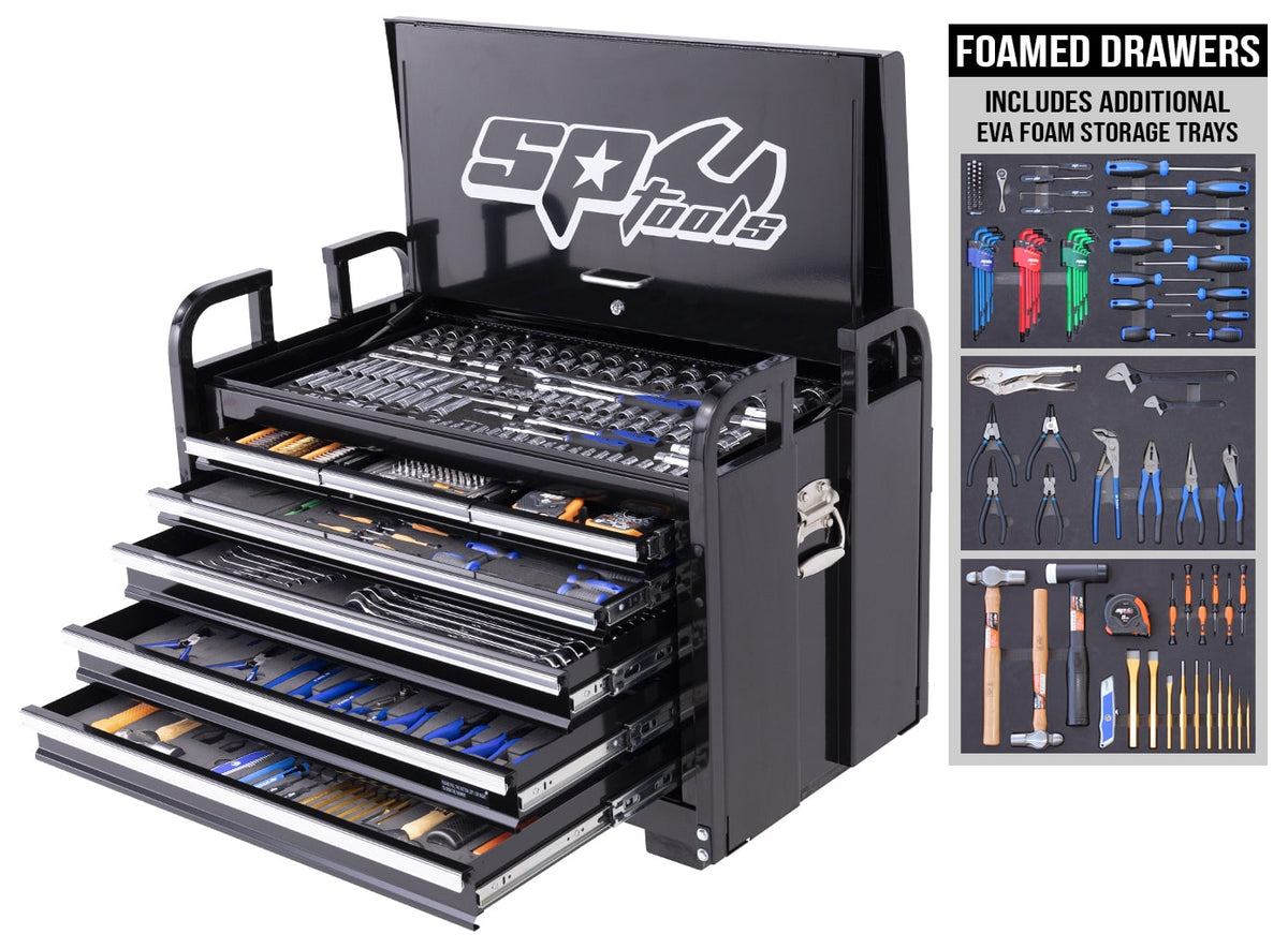 TOOLKIT 413PC METRIC/SAE - BLACK 7 DRAWER OFF ROAD FIELD SERVICE FOAMED