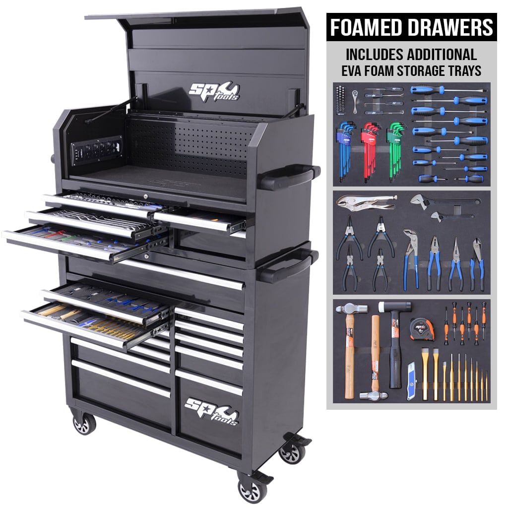 TOOLKIT 300PC METRIC/SAE - BLACK/CHROME 18 DR SUMO