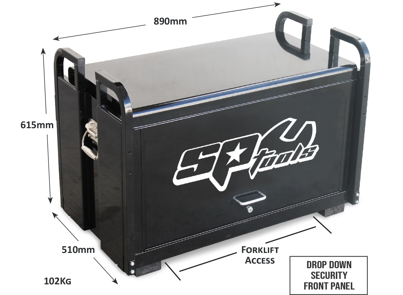 TOOLKIT 413PC METRIC/SAE - BLACK 7 DRAWER OFF ROAD FIELD SERVICE FOAMED