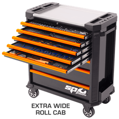 448PC KIT TECH SERIES ROLL CAB ORANGE HANDLES