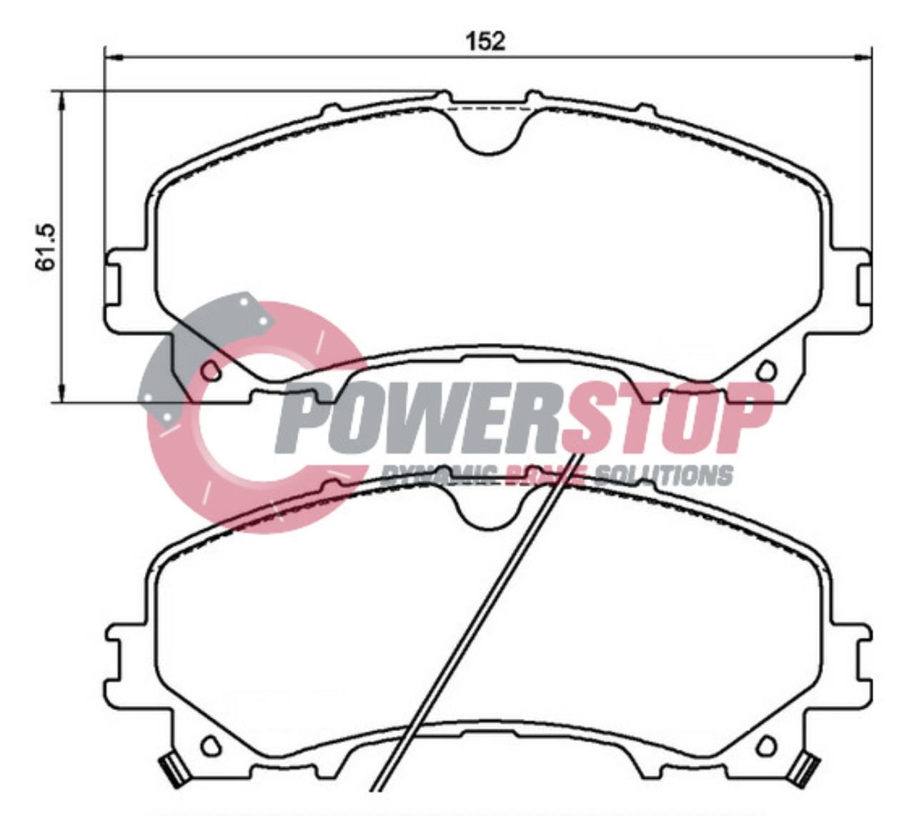 PS2481-4WD Powerstop Disc Pads Titanium 4WD - Holden / HSV Front (SET)