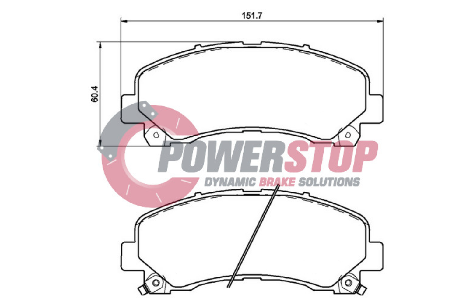 PS1841-4WD Powerstop Disc Pads Titanium 4WD - Holden Front (SET)