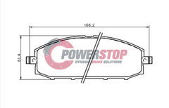 PS1361-4WD Powerstop Disc Pads Titanium 4WD - Nissan Patrol Front (SET)