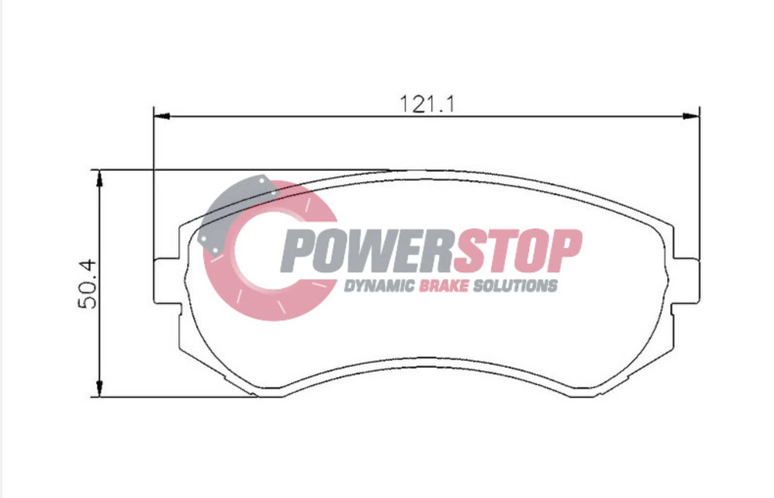 PS1148-4WD Powerstop Disc Pads Titanium 4WD - Nissan Rear (SET)