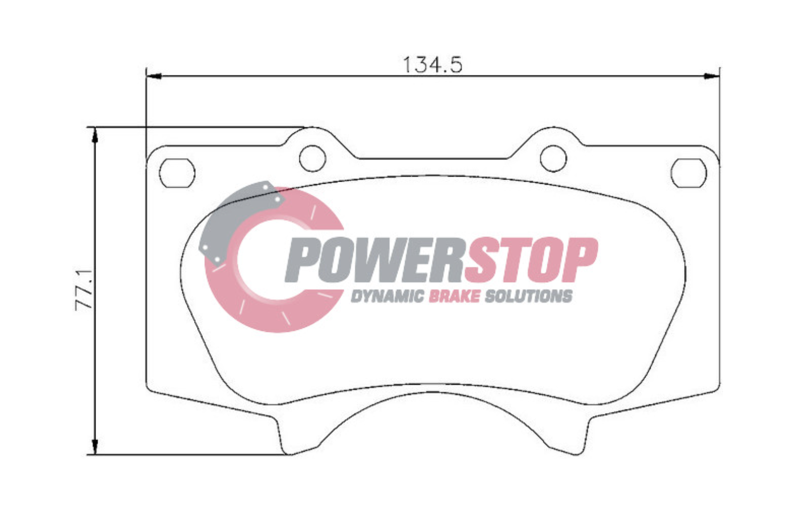 PS1482-KC Powerstop Disc Pads [Kev/Cer] - Toyota Front (SET)