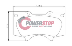 PS1482-KC Powerstop Disc Pads [Kev/Cer] - Toyota Front (SET)