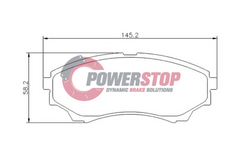 PS1681-4WD Powerstop Disc Pads Titanium 4WD - Ford / Mazda Front (SET)