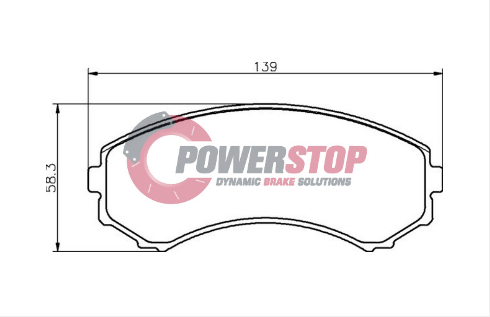 PS1388-4WD Powerstop Disc Pads Titanium 4WD - Mitsubishi Front (SET)