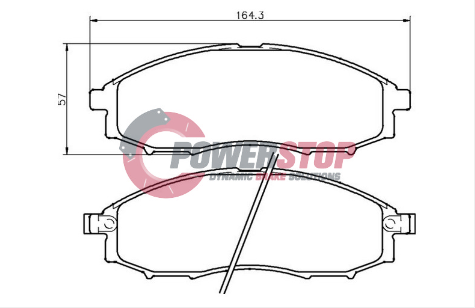 PS1439-4WD Powerstop Disc Pads Titanium 4WD - Nissan Front Navara DX and ST (SET)