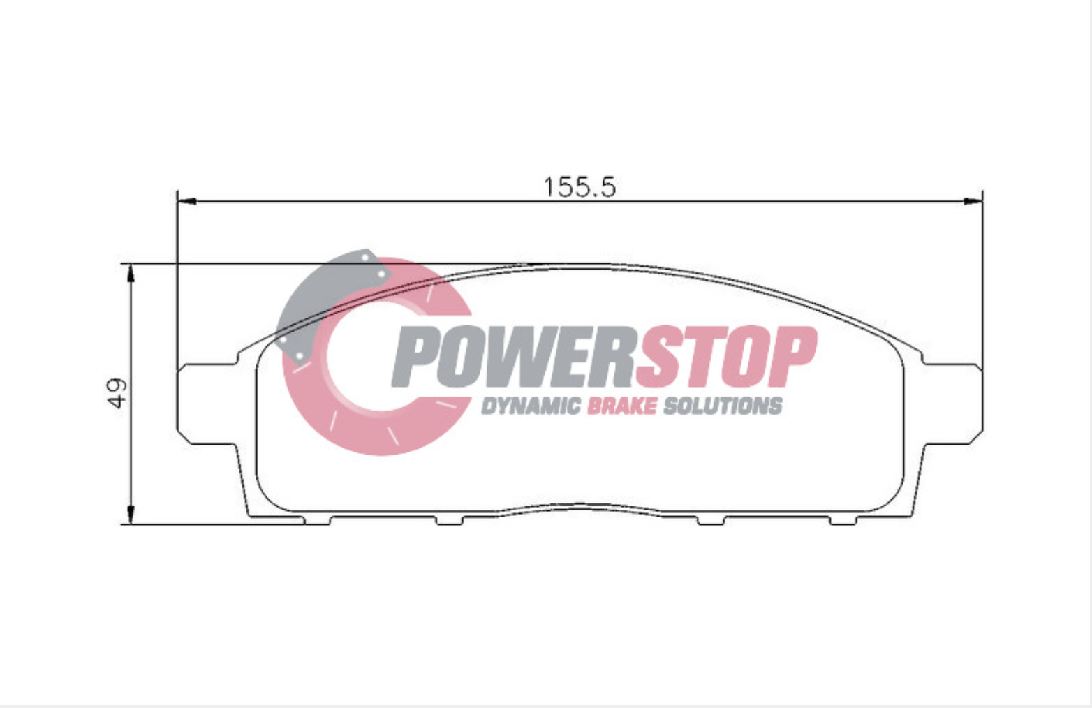 PS1774-4WD Powerstop Disc Pads Titanium 4WD - Mitsubishi Front (SET)