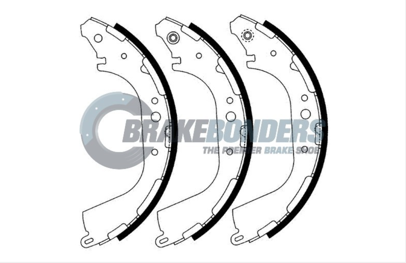 N1726 Brake Shoes - Nissan 295mm (SET)