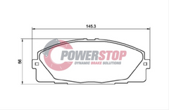 PS1772-KC Powerstop Disc Pads [Kev/Cer] - Toyota Front (SET)