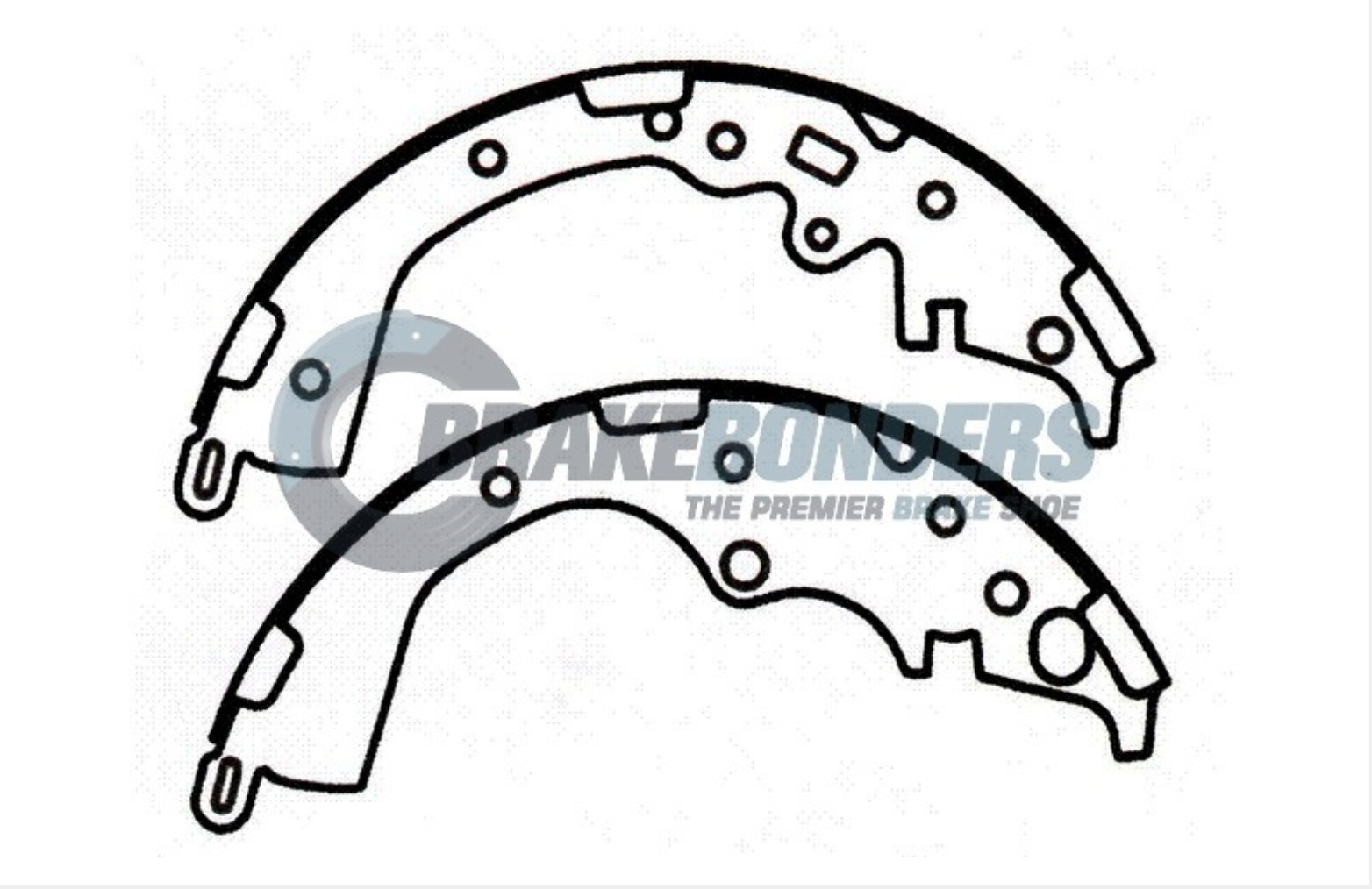 N1847 Brake Shoes - Toyota 254mm (SET)