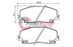 PS2533-4WD Powerstop Disc Pads Titanium 4WD - Isuzu / Mazda Front (SET)