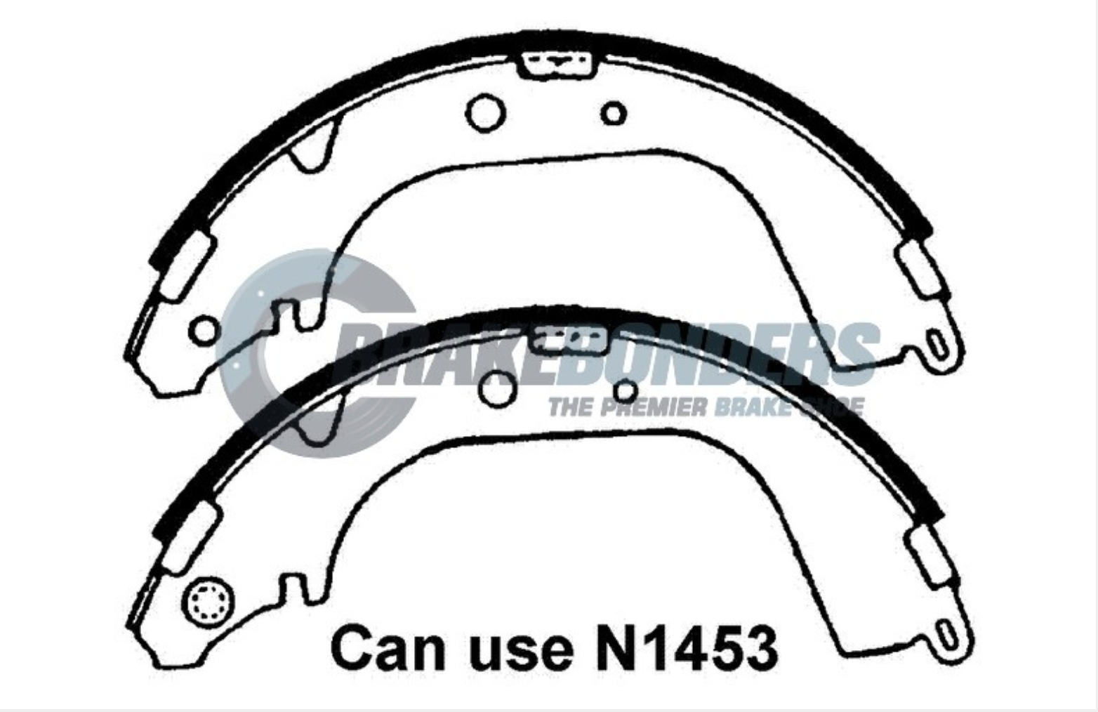 N1414 Brake Shoes - Toyota 295mm (SET)