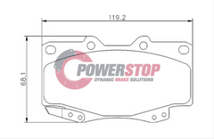 PS1149-4WD Powerstop Disc Pads Titanium 4WD - Toyota (Front) (SET)