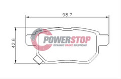 PS1786-KC Powerstop Disc Pads [Kev/Cer] - Lexus / Toy Rear (SET)