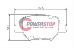 PS1431-KC Powerstop Disc Pads [Kev/Cer] - Toyota Front (SET)