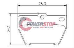 PS1680-KC Powerstop Disc Pads [Kev/Cer] - Chery / Toyota Rear (SET)